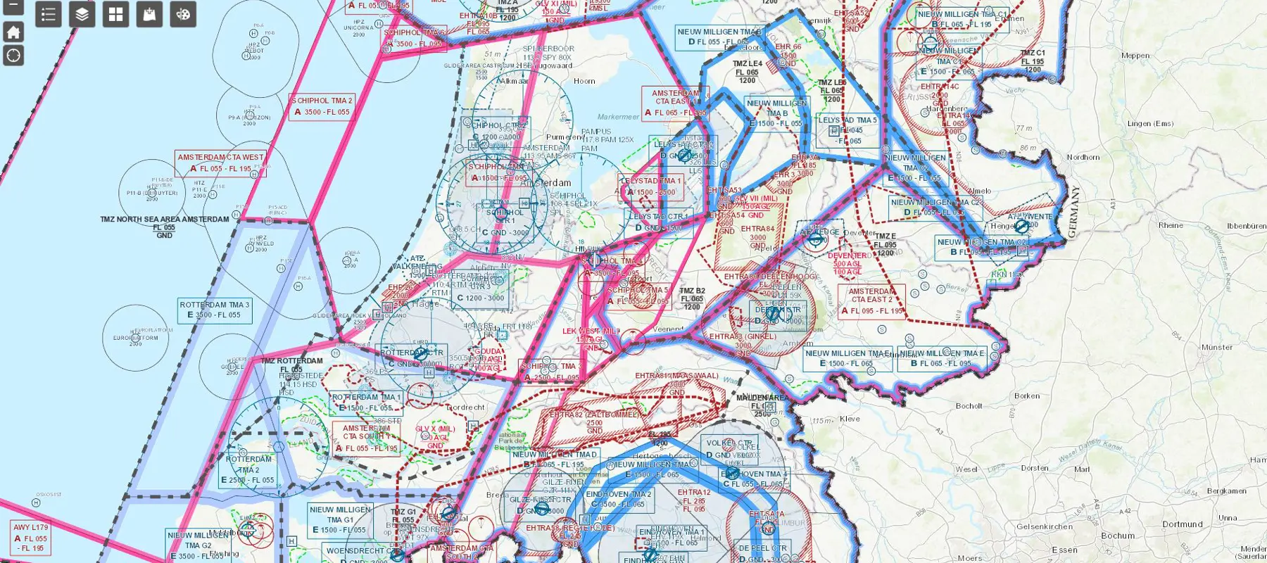 LVNL lanceert digitale, interactieve kaart voor VFR-vliegers