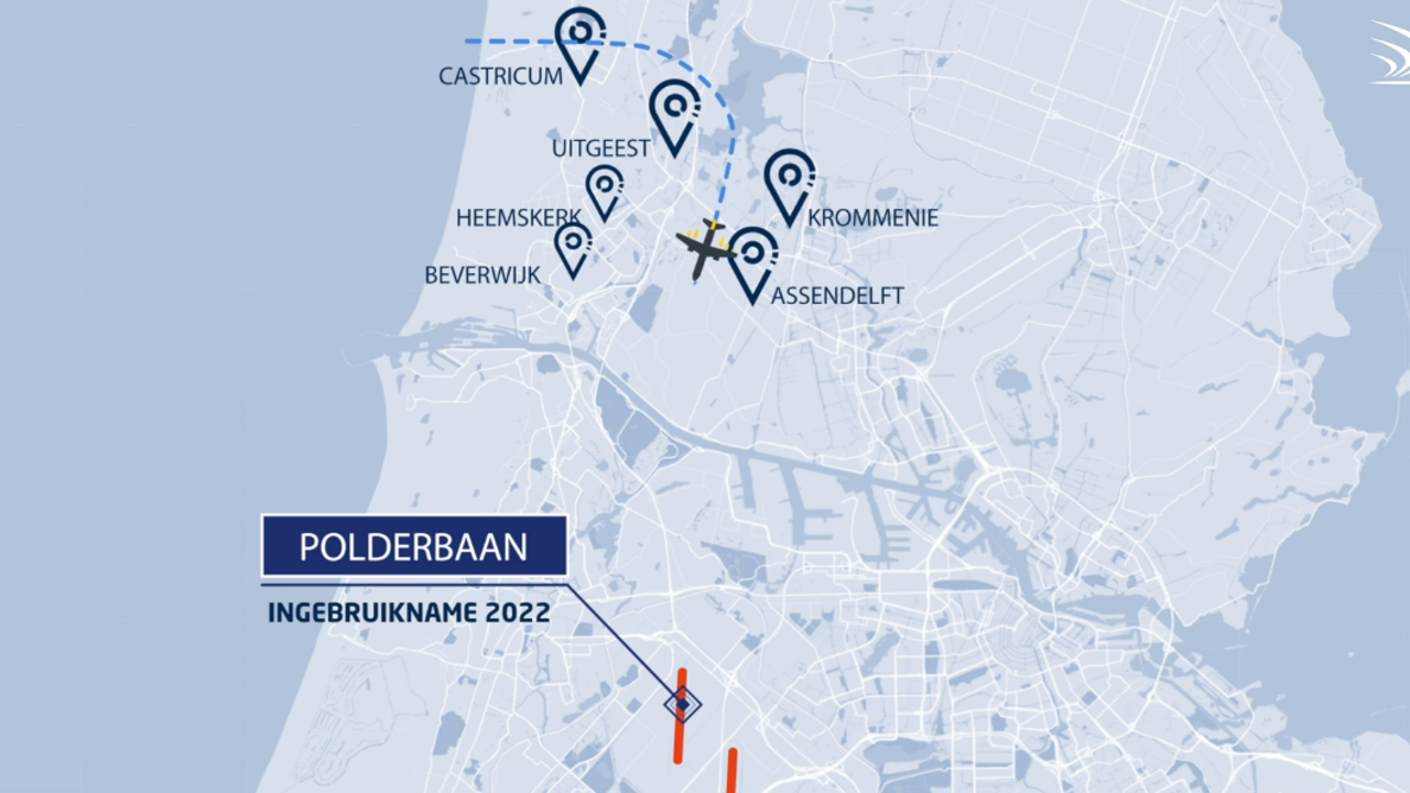 LVNL vermindert geluidshinder in de nacht voor bewoners in Noord-Holland