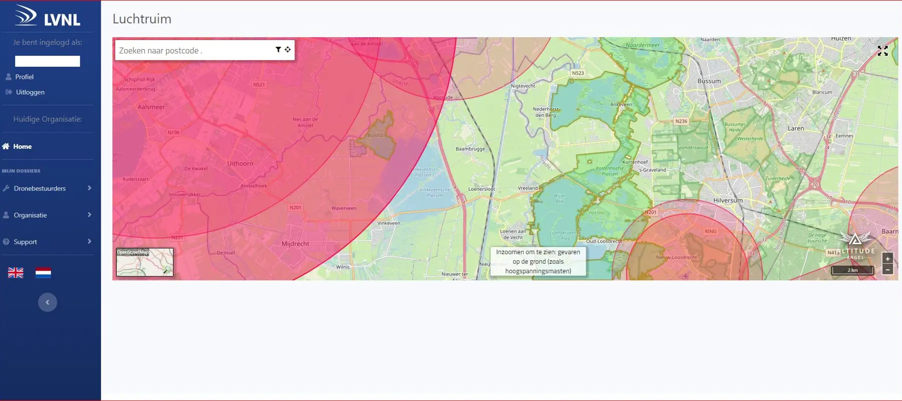 Voor-aanvraag professionele dronevlucht in CTR nu via GoDrone